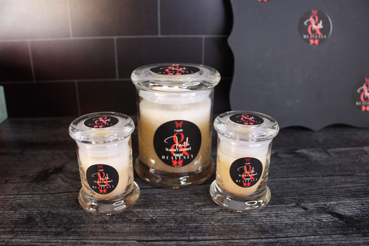 Warm Carmel Sugar Candle Trio