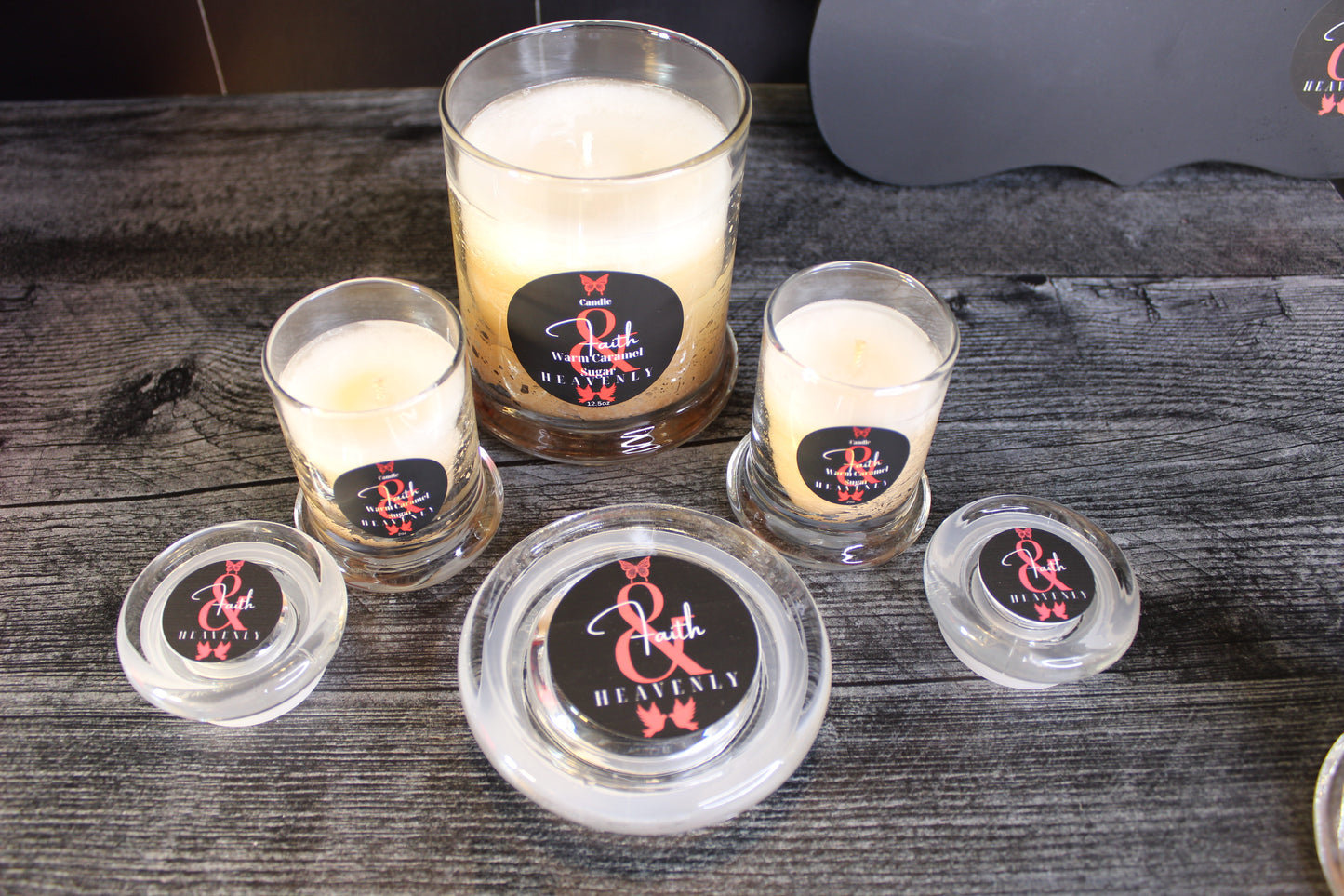 Warm Carmel Sugar Candle Trio