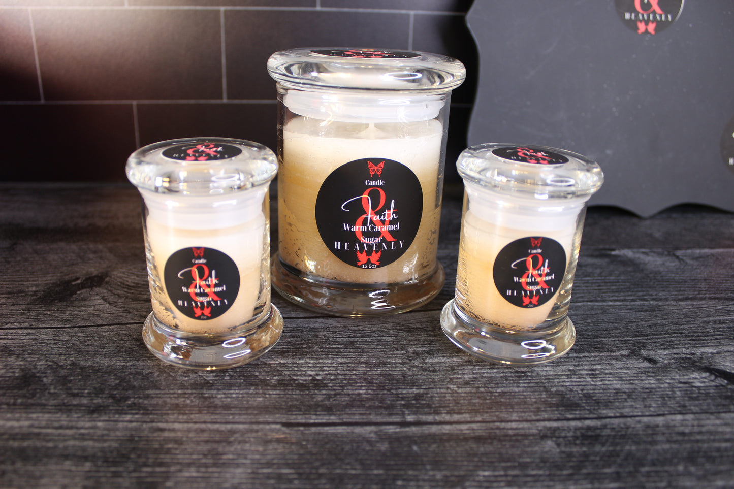 Warm Carmel Sugar Candle Trio