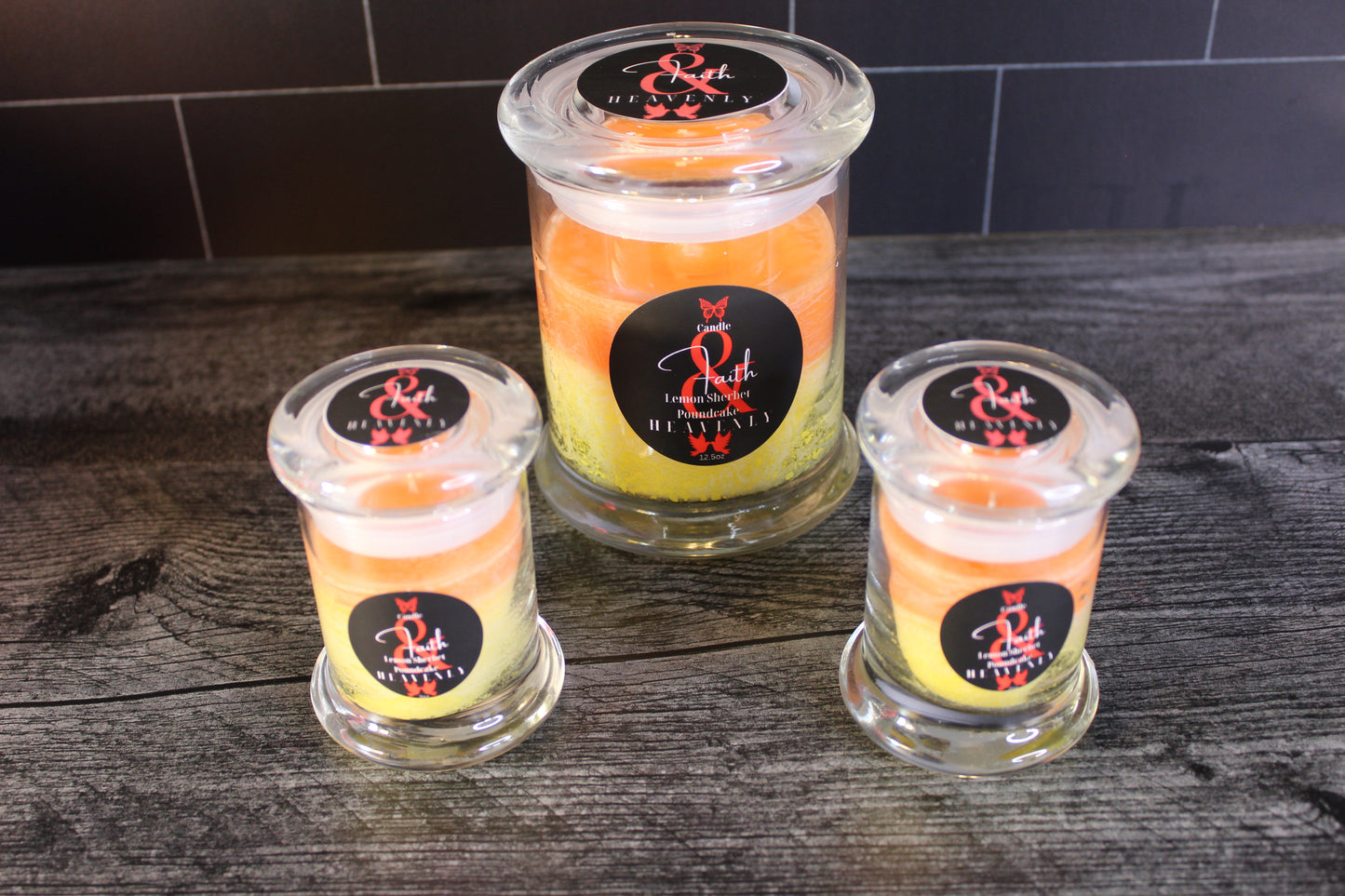 Lemon Sherbet Pound Cake Candle Trio